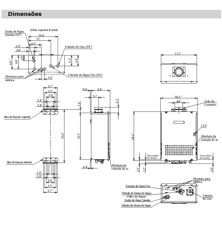 Aquecedor Harman GQ-3551WZ-H-BR